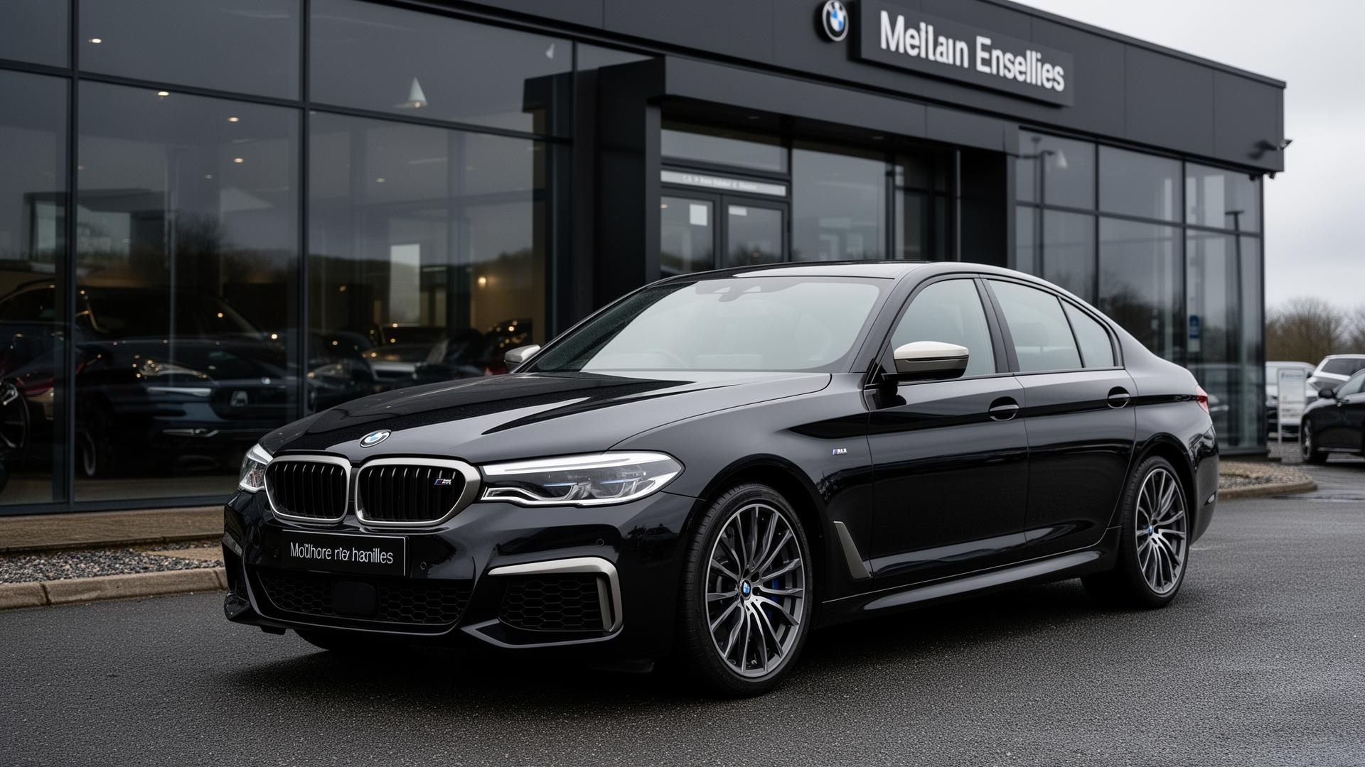 Black BMW 5 Series at Elite Auto Sales